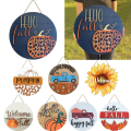 Miniatyrbild 7 av 10: Välkommen höstdörrskylt Pumpaskylt DESIGN 6 DESIGN 6 Design 6