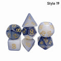 Miniatyrbilde 1 av 10: 7 stk/sett DND terning polyedrisk terning STIL 19 STIL 19 Style 19