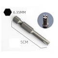 Miniatyrbilde 5 av 10: Skrutrekker Skrutrekkerbits 5 STK SKRUTREKKERBIT 5 STK 5PCS Screwdriver Bit