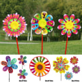 Miniatyrbilde 3 av 10: Fargerike dyrevindmøller Layout Pinwheels Leker 5 5 5