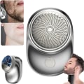 Miniatyrbillede 10 af 10: Mini elektrisk barbermaskine Minibarbermaskine SORT Black
