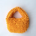 Miniatyrbilde 4 av 10: Mopp Plysj Håndveske Fuskepelsveske GUL Yellow