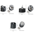 Miniatyrbillede 2 af 10: 12 stk Led elektronisk stearinlys sort stearinlys 3 3 3