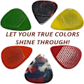 Miniatyrbild 8 av 8: 16 Styck/ Set Gitarr Pick Grips Silikon Guitar Pick Gitarr Pick 16Pcs/Set