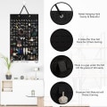 Miniatyrbillede 4 af 10: 1 Stk Smykkeholder Organizer Ørering Organizer Halskædeholder Black 1 Pcs-1 Pcs