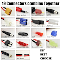 Miniatyrbillede 2 af 7: Oplader Splitter Opladningsadapter RC Lipo batterikabel 19 in 1