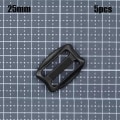 Miniatyrbillede 1 af 9: 5 stk Webbing Strap Spænde Skyder Fastener 25MM 25mm