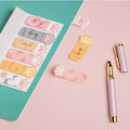 Miniatyrbillede 7 af 8: 3 stk Pink Cat Paw Sticky Notes Memo Pad Dagbog Stationære flager pink