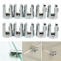Miniatyrbillede 6 af 10: 4 stk glasklemme glasbelagte beslag STYLE 3 STYLE 3 Style 3