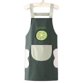 Miniatyrbillede 4 af 8: Hjem Køkkenforklæder Restaurantforklæder MØRKEGRØN CITRON CITRON dark green lemon-lemon
