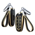Miniatyrbilde 7 av 10: Fjernkontrollnøkkelveske Bilnøkkelskall SVART STYLE 2 STYLE 2 Black Style 2-Style 2