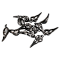 Pikkukuva 8 / 8: Raven Skull Charms Riipukset Crow Korppi Riipukset Bird Head