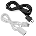 Miniatyrbillede 8 af 8: Game Controller Kabel forlængerledning SORT black