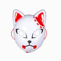 Miniatyrbillede 1 af 10: Fox Mask Anime Mask TYPE A TYPE A Type A
