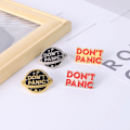 Miniatyrbild 7 av 10: 4st Don't Panic Broscher Emalj Pins 02 02 02