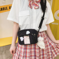 Miniatyrbillede 1 af 10: Kawaii Taske JK Transparent Taske SORT black