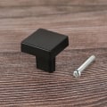 Miniatyrbillede 1 af 10: 3 STK Skabsknopper Skuffeskabsdørknapper SORT Black