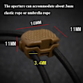 Miniatyrbilde 2 av 10: 2stk Spring Cord Locks Toggle Stopper ARMY GREEN Army Green