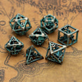 Miniatyrbild 5 av 10: 7st DND Metal Dice Set Game Dice 01 01 01