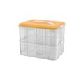 Miniatyrbillede 1 af 8: Legetøj Opbevaringsboks Diverse Beholder ORANGE 2 LAG 2 LAG Orange 2 layer-2 layer