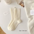 Miniatyrbillede 2 af 10: Termiske lange strømper Cashmere uldstrømper SORT black