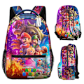 Pikkukuva 3 / 6: Kids Super Mario School Bag Backpack 3D Student Travel Backpack Boys Girls