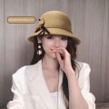 Miniatyrbilde 3 av 10: Dame Dame jente lue filt bøttehette BEIGE Beige