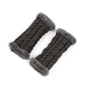 Miniatyrbillede 7 af 10: Fingerløse Handsker Varme Handsker SORT SORT Black