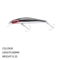 Pikkukuva 8 / 10: uppoava Minnow Baits Fish Hooks C C C