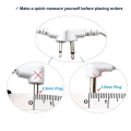 Miniatyrbild 7 av 7: 4st 2 Way Machine Massager Knapp Kabel Elektrod TENS Trådar 4PCS