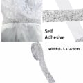 Miniatyrbillede 10 af 10: Rhinestone Ribbons Fix Rhinestone Tape 1CM 1CM 1cm