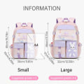 Miniatyrbillede 2 af 10: Skoletaske tegneserietaske PINK SMALL pink Small