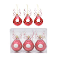 Miniatyrbilde 9 av 10: 6/3 stk juleanheng Xmas Tree Hanging Ball 4 4 4