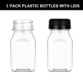 Miniatyrbild 1 av 10: 4 st Juiceflaskor Klara dryckesbehållare 120ML SVART LOCK 120ML Black Lid