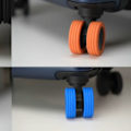 Miniatyrbillede 6 af 10: 8 STK/Sæt Rejse Bagage Caster sko Kuffert Hjul Beskyttelse Grey-8pcs