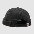 Miniatyrbillede 8 af 10: Brimless Docker Cap Skullcap Hatte SORT black
