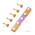 Miniatyrbillede 2 af 7: Log Nail Stand Nail Art Practice Base HVID white