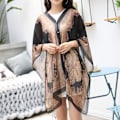 Miniatyrbillede 1 af 8: Sjal Tørklæde Beach Cover Up SORT Black