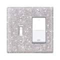 Miniatyrbillede 1 af 10: US Standard Switch Panel Sticker Rhinestones Socket Frame 09 09 09