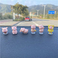Miniatyrbild 1 av 10: 6st bilprydnader Piggy Center Console Dekoration Bil