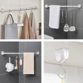 Miniatyrbilde 3 av 10: 4stk Gardinstangholder Klesskinnebrakett TRANSPARENT Transparent
