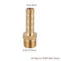 Miniatyrbillede 1 af 6: 4 stk messing slange modhage luft slange fittings 1/8 NPT HANGTråd 1/8 1/8 NPT Male Thread