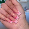 Pikkukuva 1 / 10: Fake Nails pitkät ranskalaiset 1 1 1