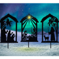 Miniatyrbilde 6 av 7: Nativity Shadow Stakes Dekorativ haug C C C