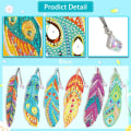 Miniatyrbilde 7 av 10: Feather Bookmark Diamond Painting Bookmark 06 06 06
