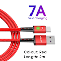 Miniatyrbillede 5 af 10: Type C Hurtigopladerkabel Type C Datakabel LILLA 2M Purple 2M