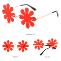 Pikkukuva 5 / 10: Flower Shape Aurinkolasit Muoti Aurinkolasit PUNAINEN PUNAINEN Red
