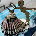 Miniatyrbilde 3 av 6: Bryllupsserviettholder Skjørt Vevsholder Beauty Statue Tissue