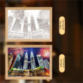 Miniatyrbilde 9 av 10: Light Painting Night Luminous 3 3 3
