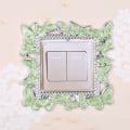 Miniatyrbilde 7 av 10: Enkel lysbryter Deksel Sokkel Surround Frame KAFFE&SØLV coffee&silver